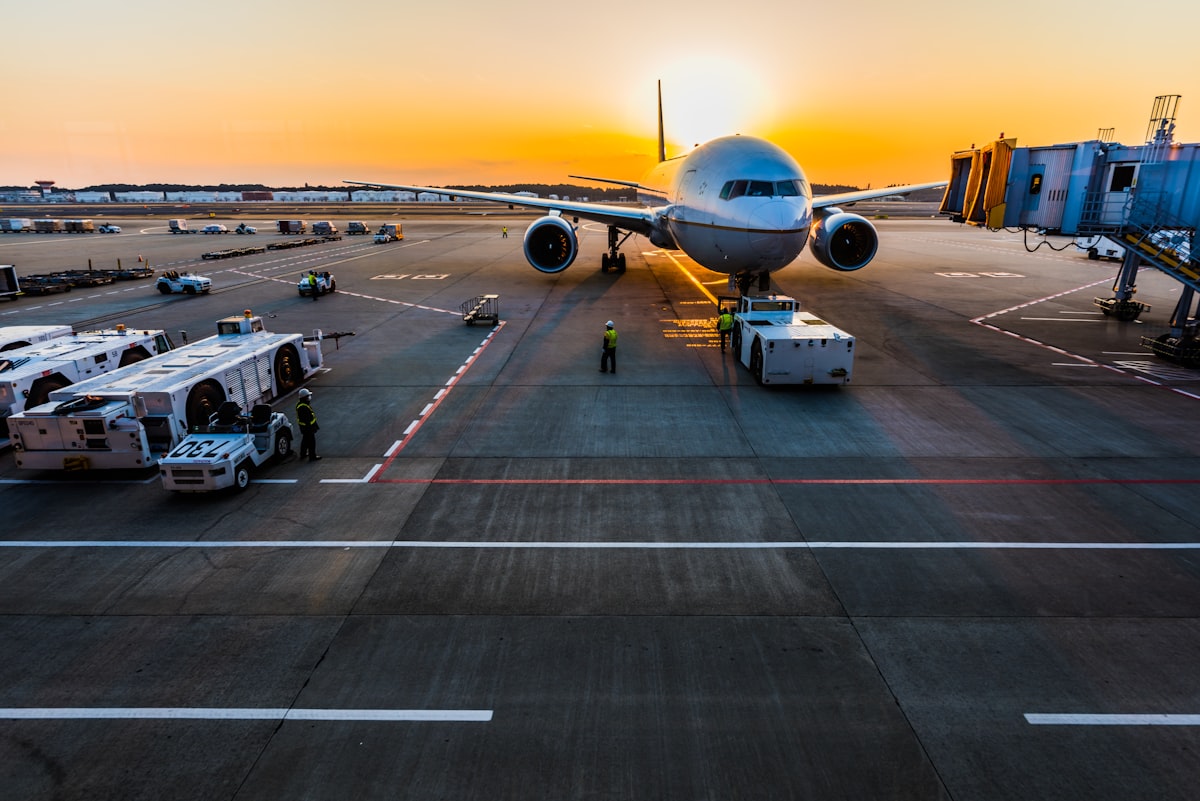 Vista desde la ventanilla del avión